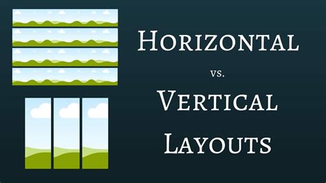 horisontal|vertical vs horizontal.